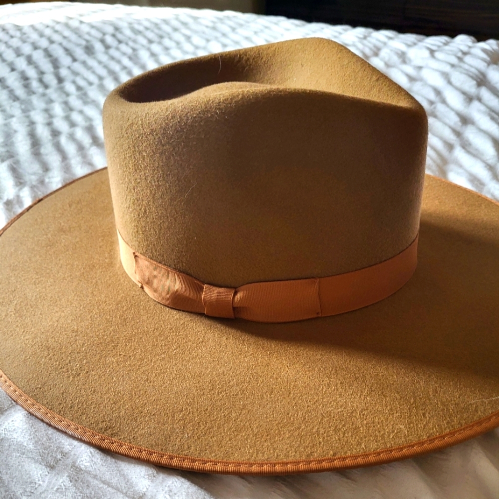 Rancher Wool Tan Wide-Brim Hat